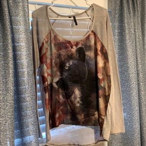 Guess printed light weight sweater